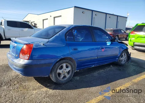 2004 Hyundai Elantra Gls из США, поврежденный, VIN KMHDN46D14U923893